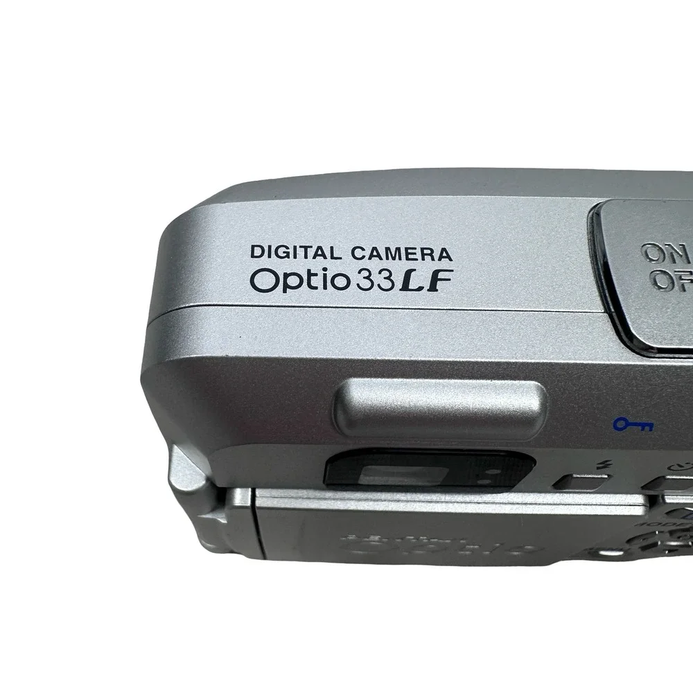 Pentax Optio 33LF Digital Camera 3.2MP 3x Zoom Silver Gray Swivel LCD Bundle